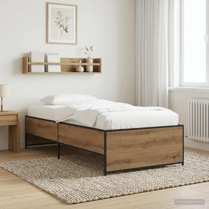 Struttura del letto Rovere Artigianale 80 x 200 cm | homemem39