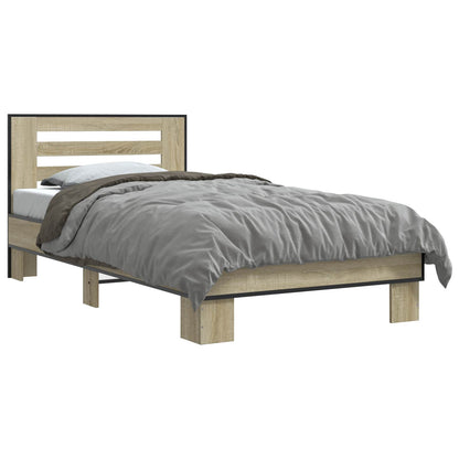 Struttura letto con testata Rovere Sonoma 80 x 200 cm | homemem39