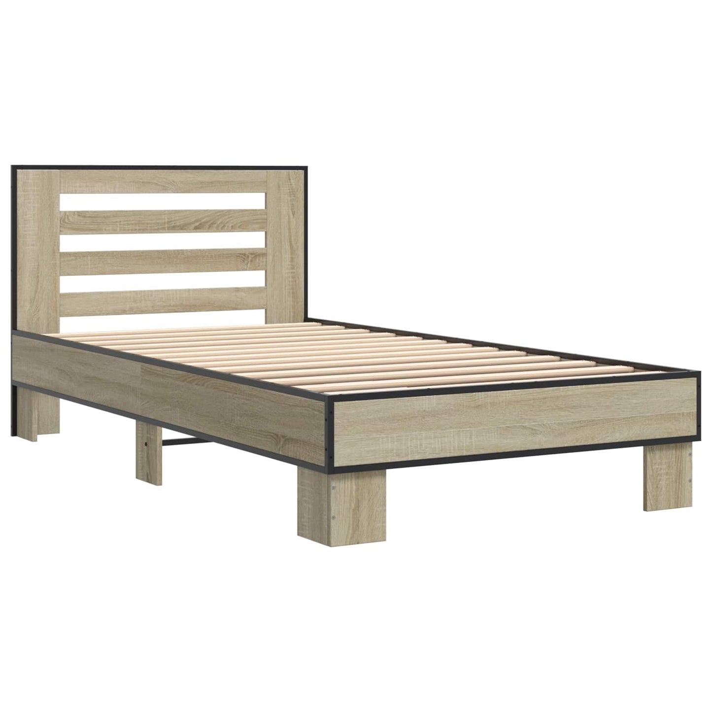 Struttura letto con testata Rovere Sonoma 80 x 200 cm | homemem39