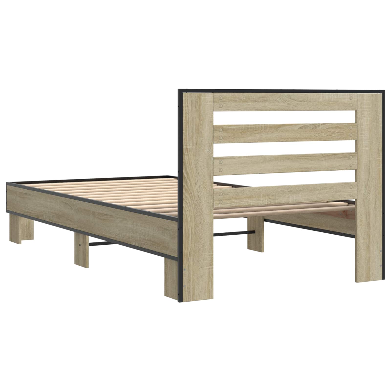 Struttura letto con testata Rovere Sonoma 80 x 200 cm | homemem39