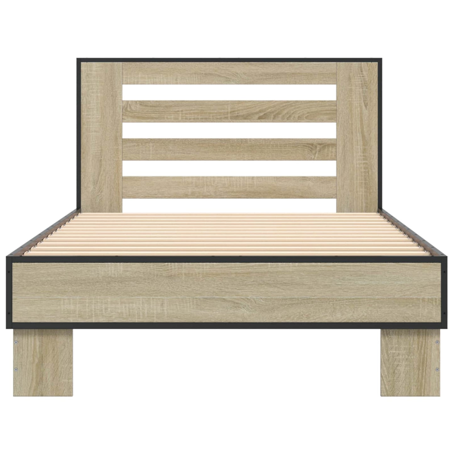 Struttura letto con testata Rovere Sonoma 80 x 200 cm | homemem39
