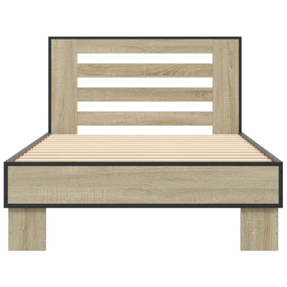 Struttura letto con testata Rovere Sonoma 80 x 200 cm | homemem39