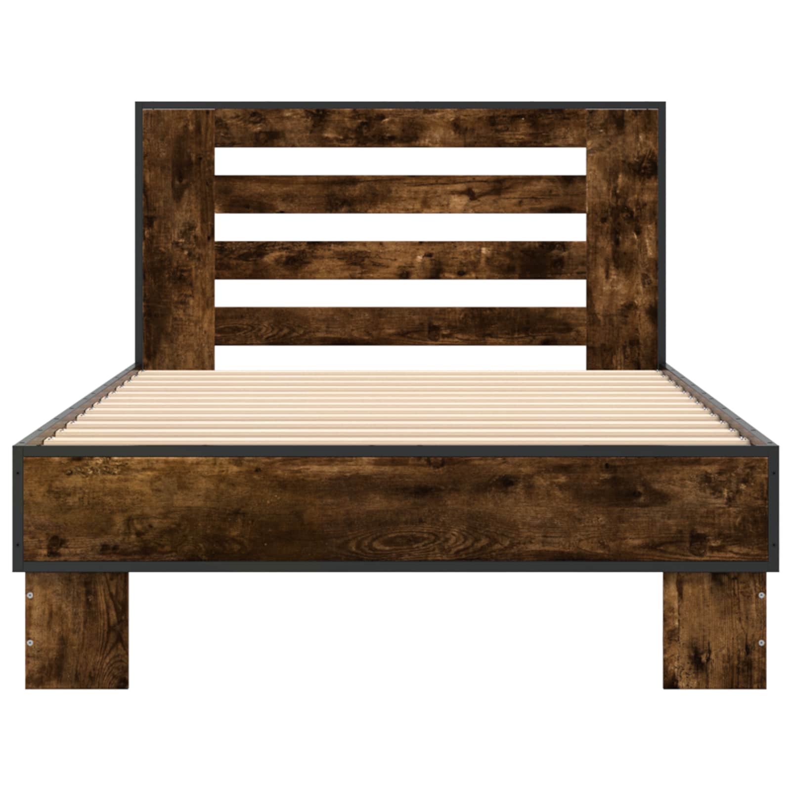 Struttura letto con testata Rovere Fumo 80 x 200 cm | homemem39