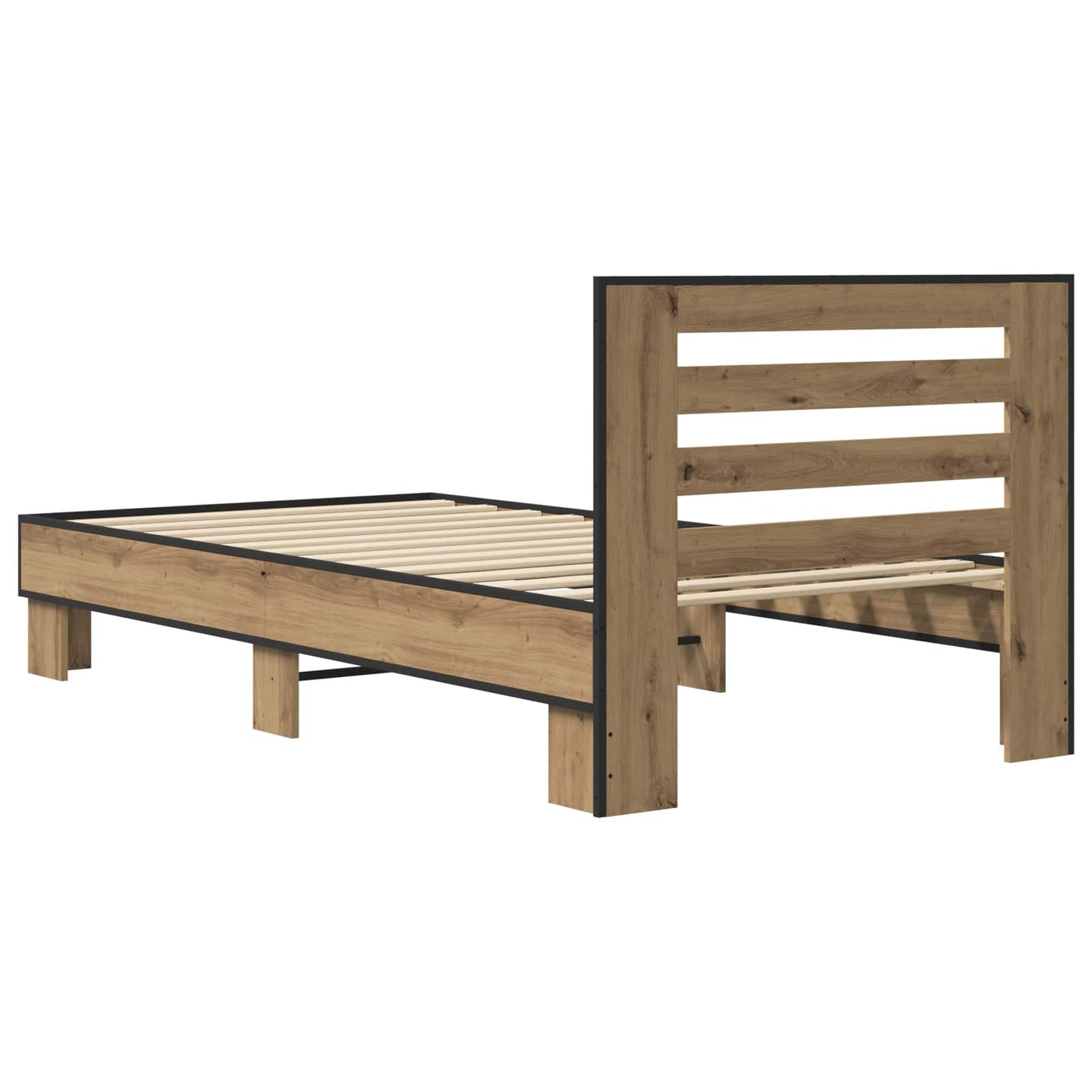 Struttura letto con testata Rovere Artigianale 80 x 200 cm | homemem39