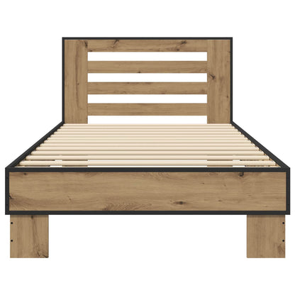 Struttura letto con testata Rovere Artigianale 80 x 200 cm | homemem39