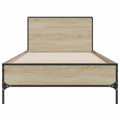 Struttura letto con testata Rovere Sonoma 80 x 200 cm | homemem39