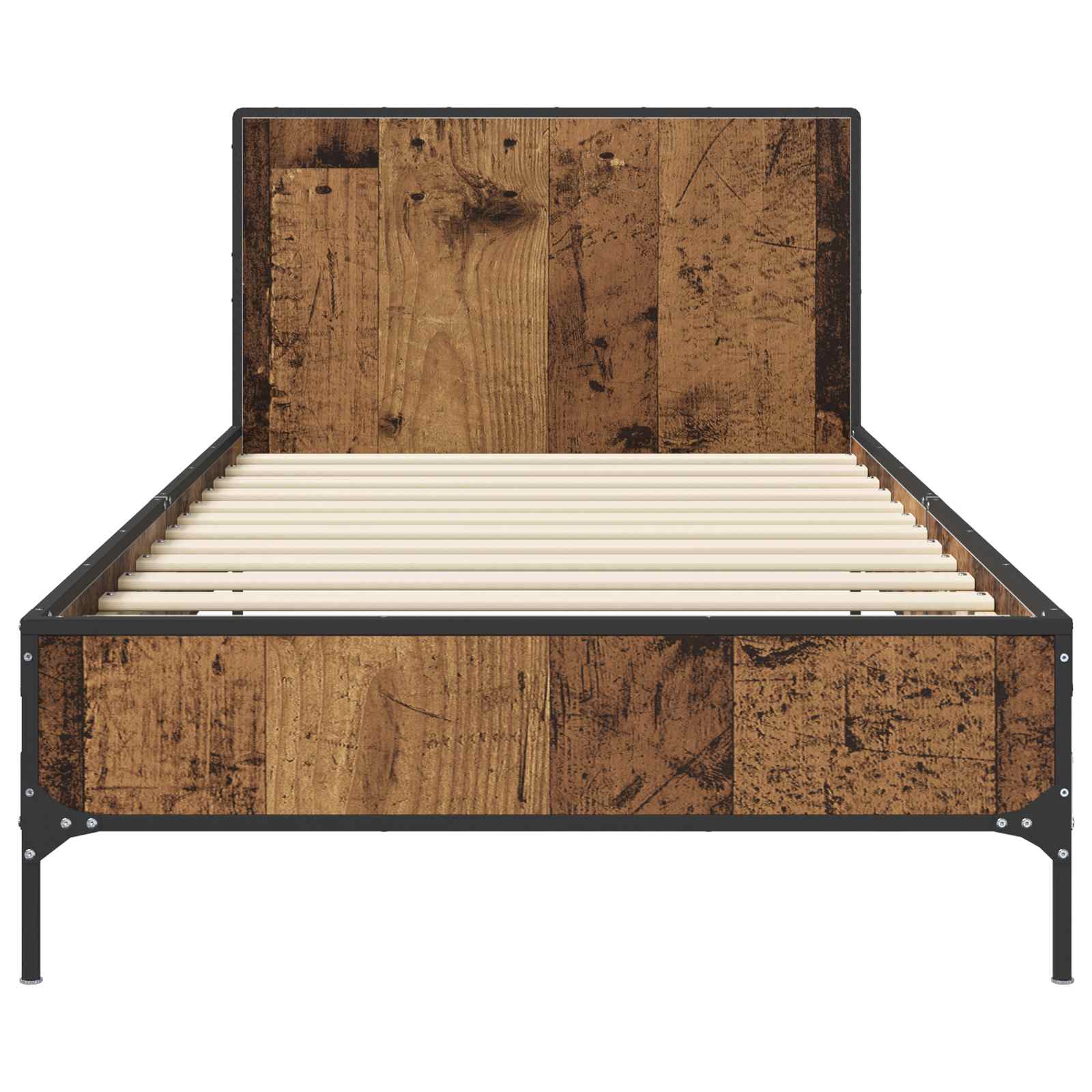 Struttura letto con testata Legno antico 80 x 200 cm | homemem39