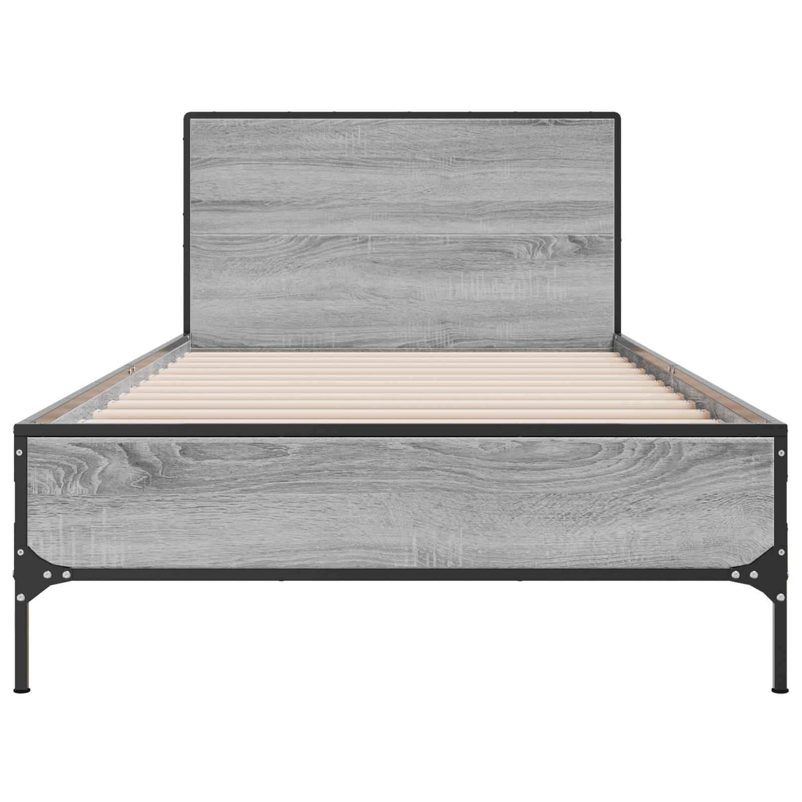 Struttura letto con testata Sonoma grigio 80 x 200 cm | homemem39