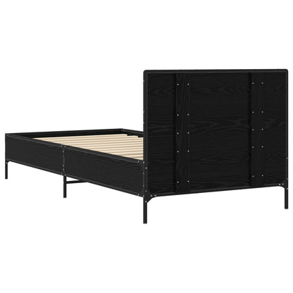 Struttura letto con testata Rovere Nero 80 x 200 cm | homemem39