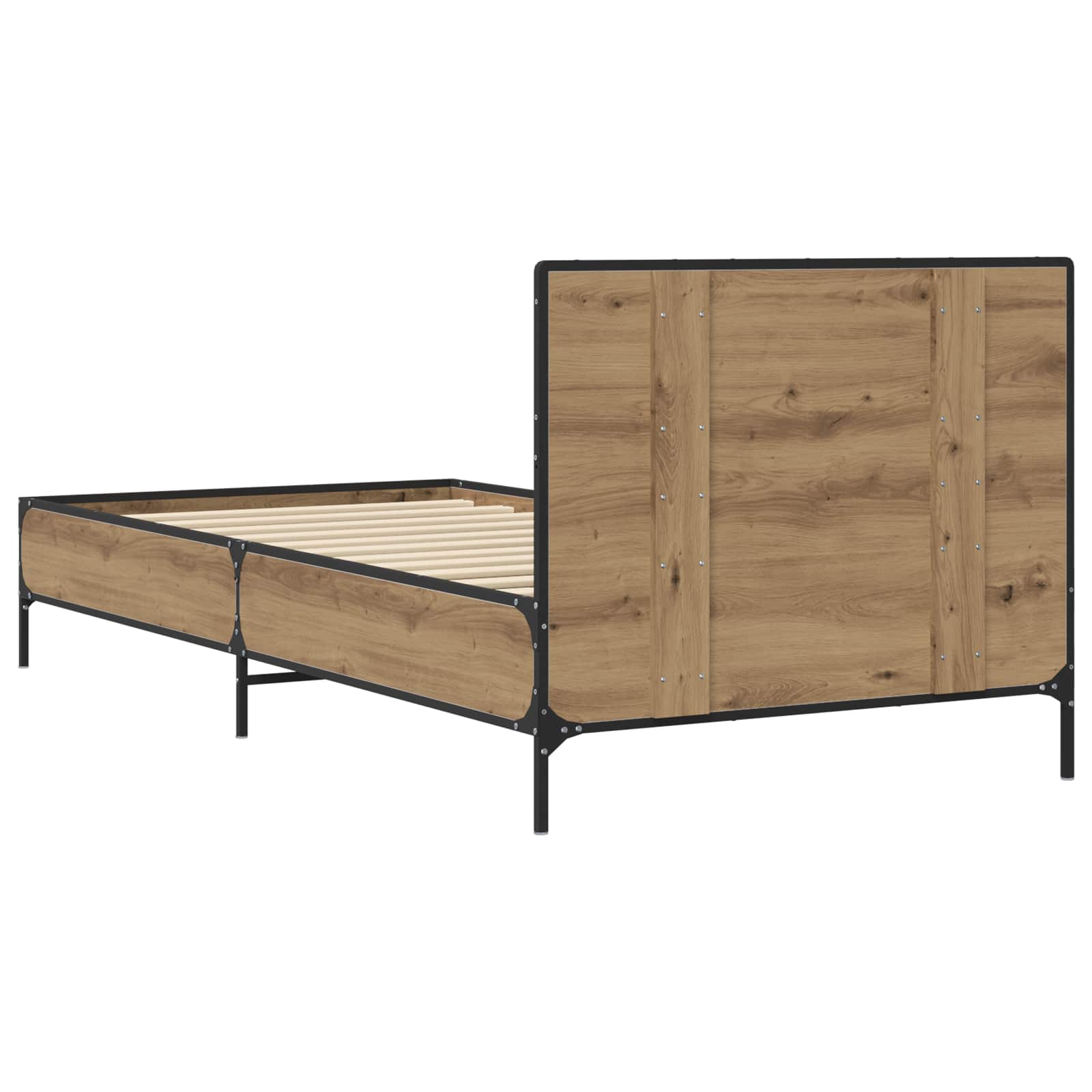 Struttura letto con testata Rovere Artigianale 80 x 200 cm | homemem39