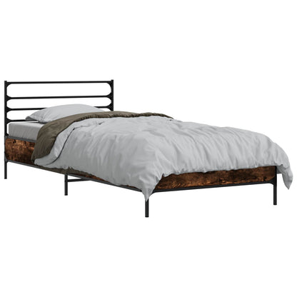 Struttura del letto Rovere Fumo 80 x 200 cm | homemem39
