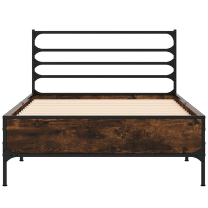 Struttura del letto Rovere Fumo 80 x 200 cm | homemem39