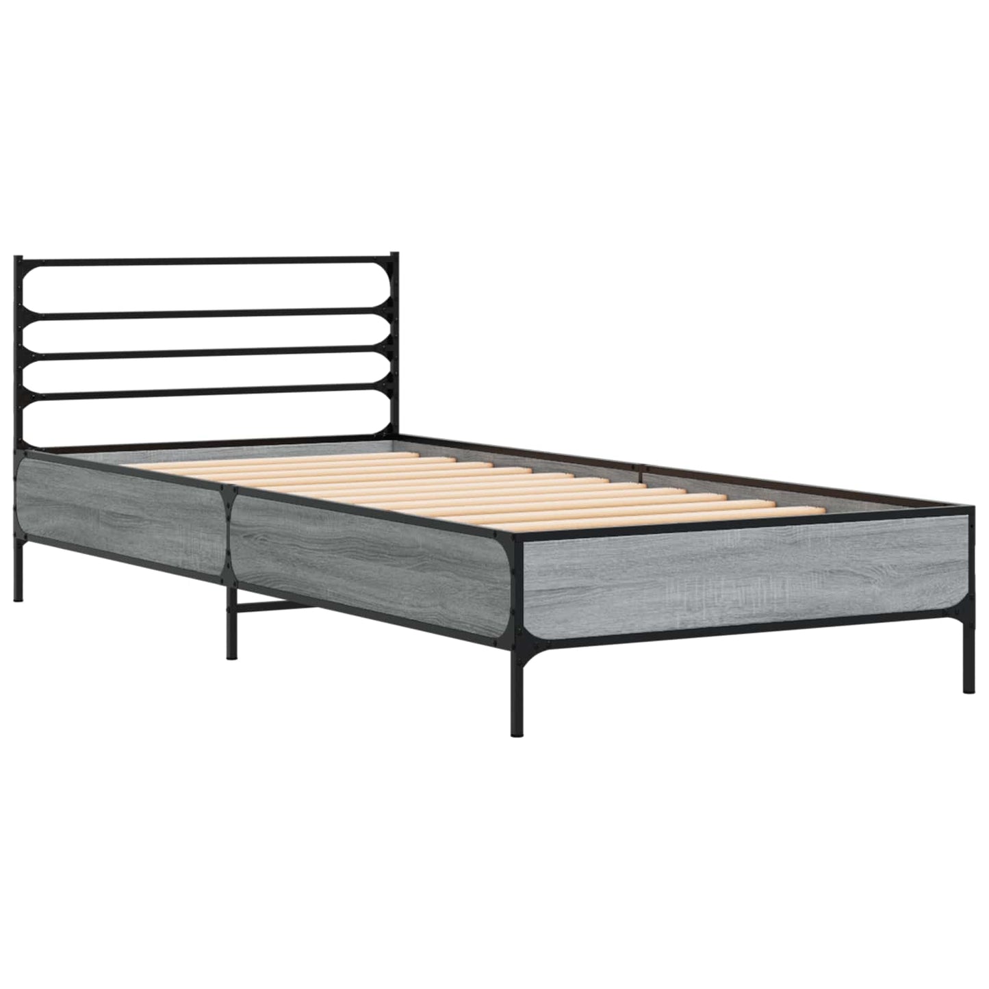 Struttura del letto Sonoma grigio 80 x 200 cm | homemem39