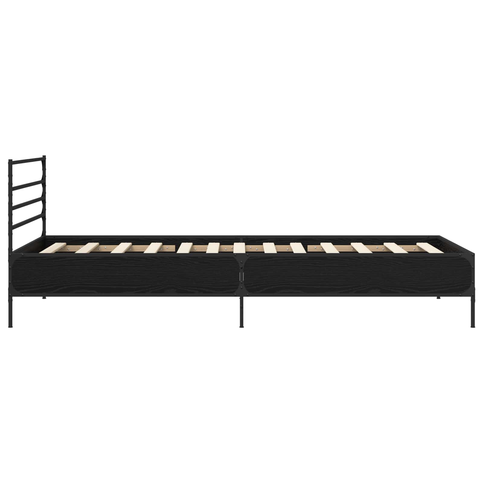 Struttura del letto Rovere Nero 80 x 200 cm | homemem39