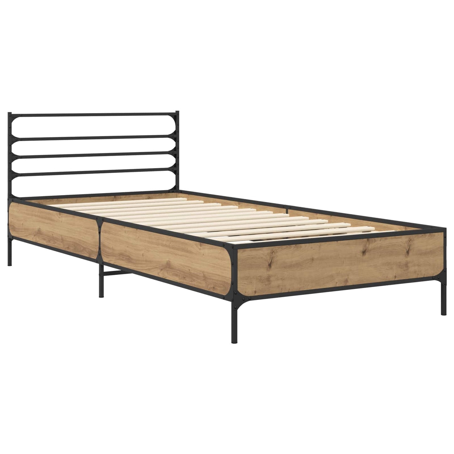 Struttura del letto Rovere Artigianale 80 x 200 cm | homemem39