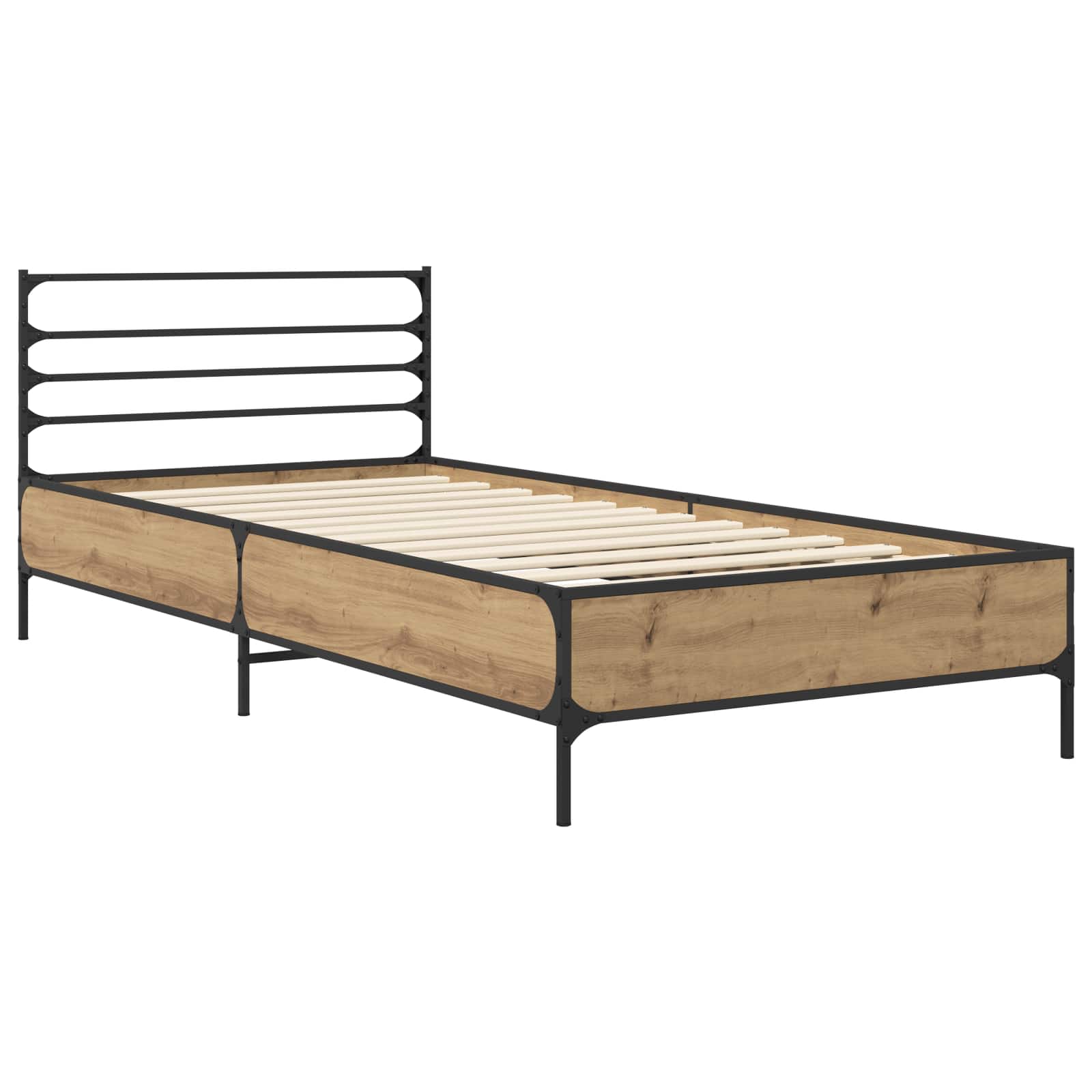 Struttura del letto Rovere Artigianale 80 x 200 cm | homemem39