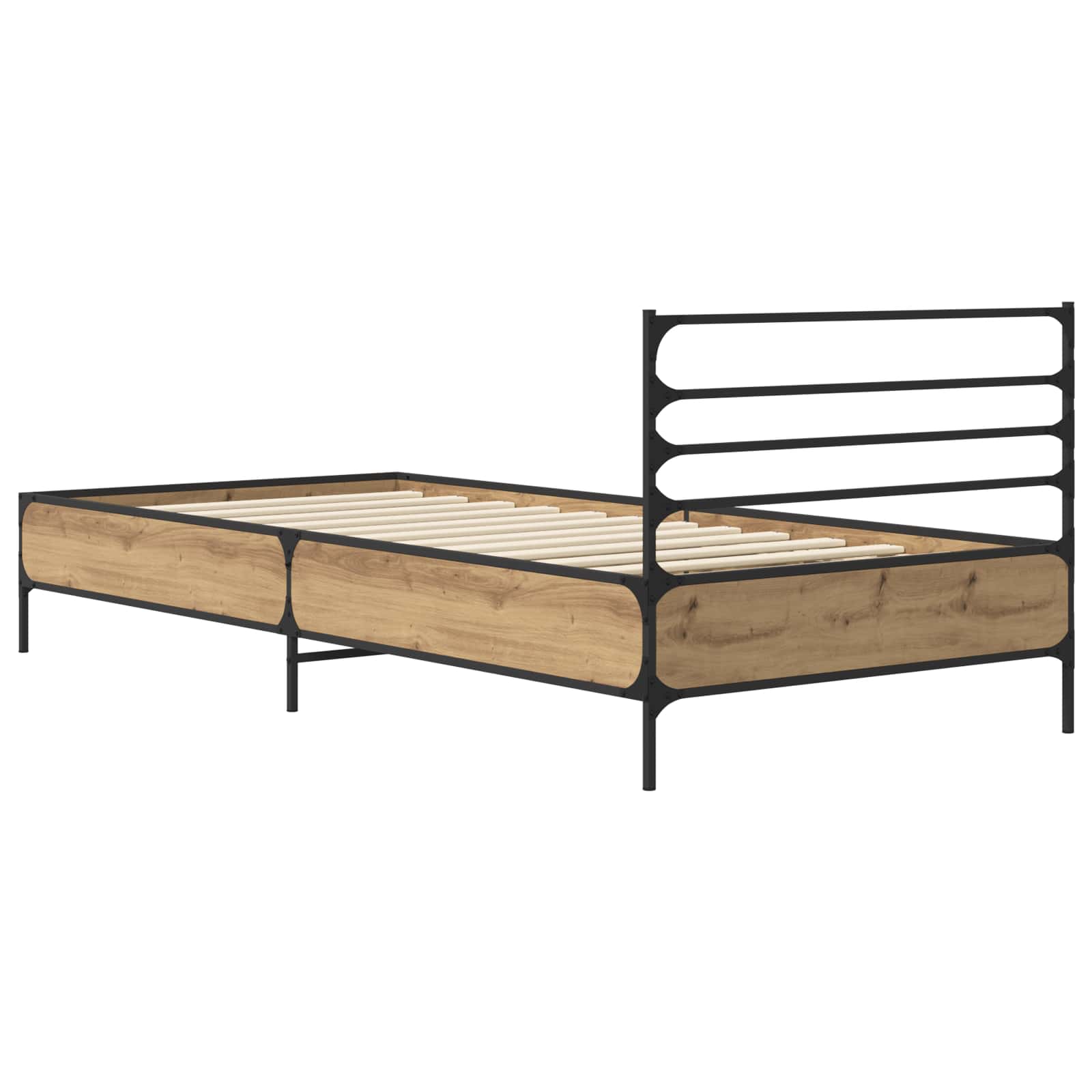 Struttura del letto Rovere Artigianale 80 x 200 cm | homemem39