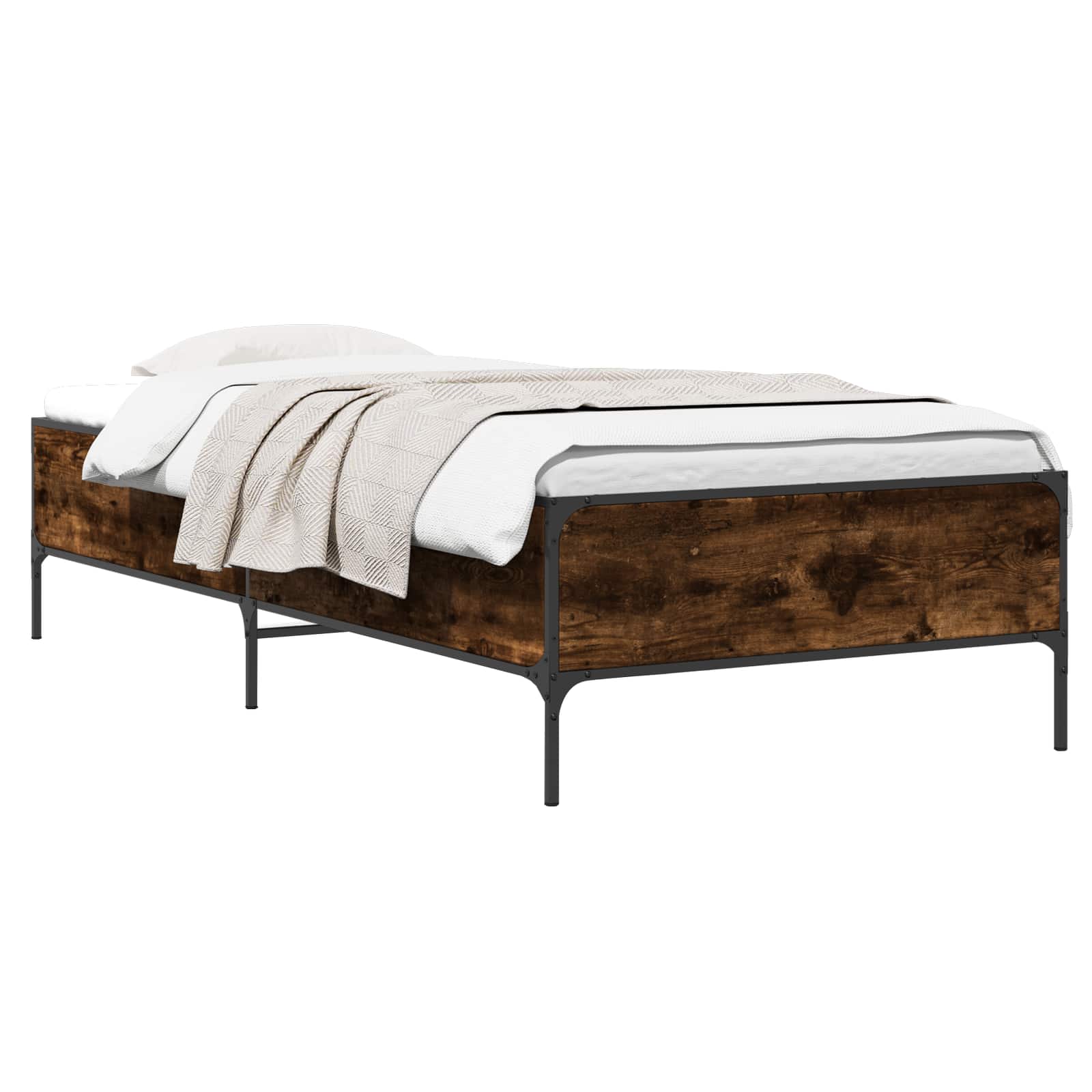 Struttura del letto Quercia Fumosa 80 x 200 cm | homemem39