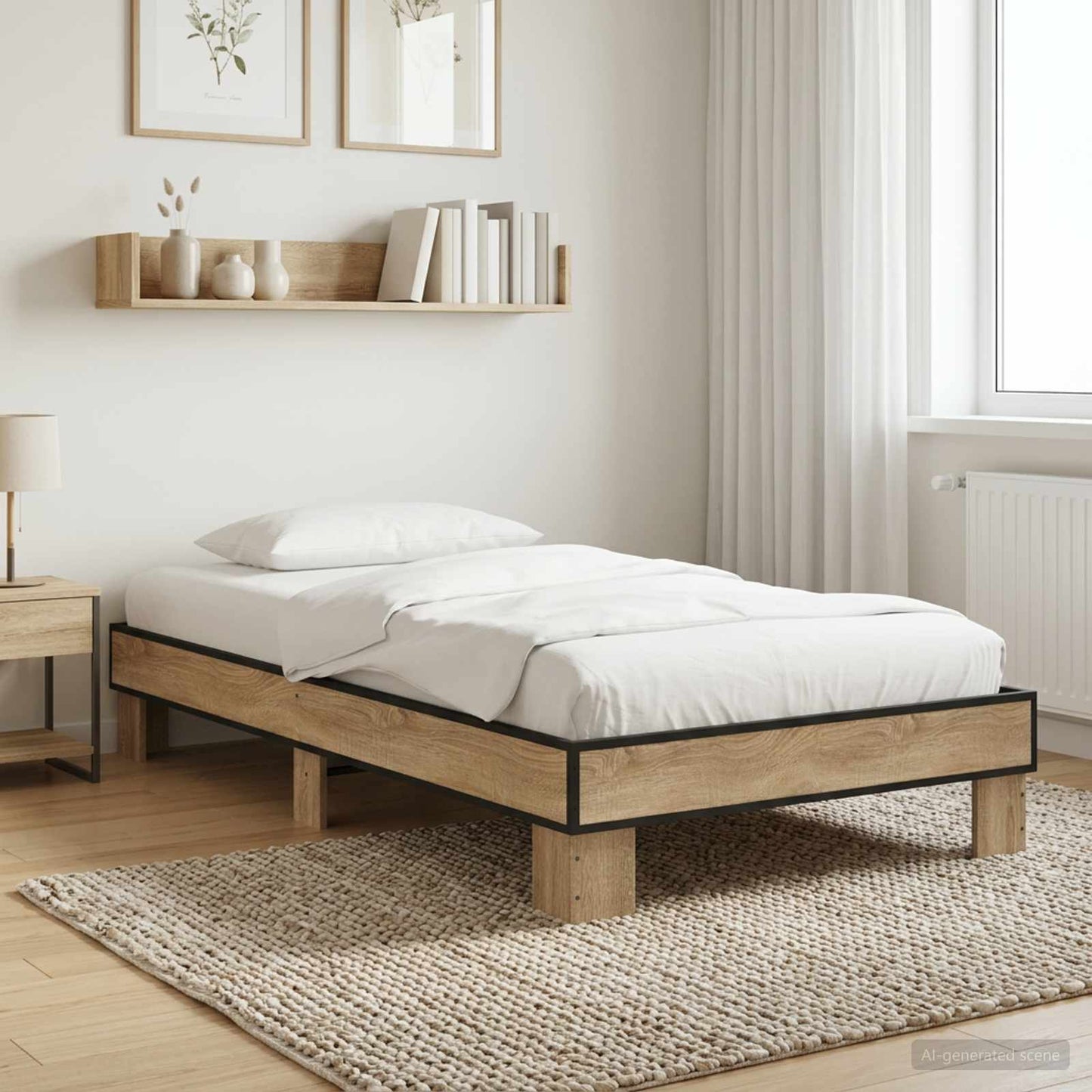 Struttura del letto Rovere Sonoma 80 x 200 cm | homemem39