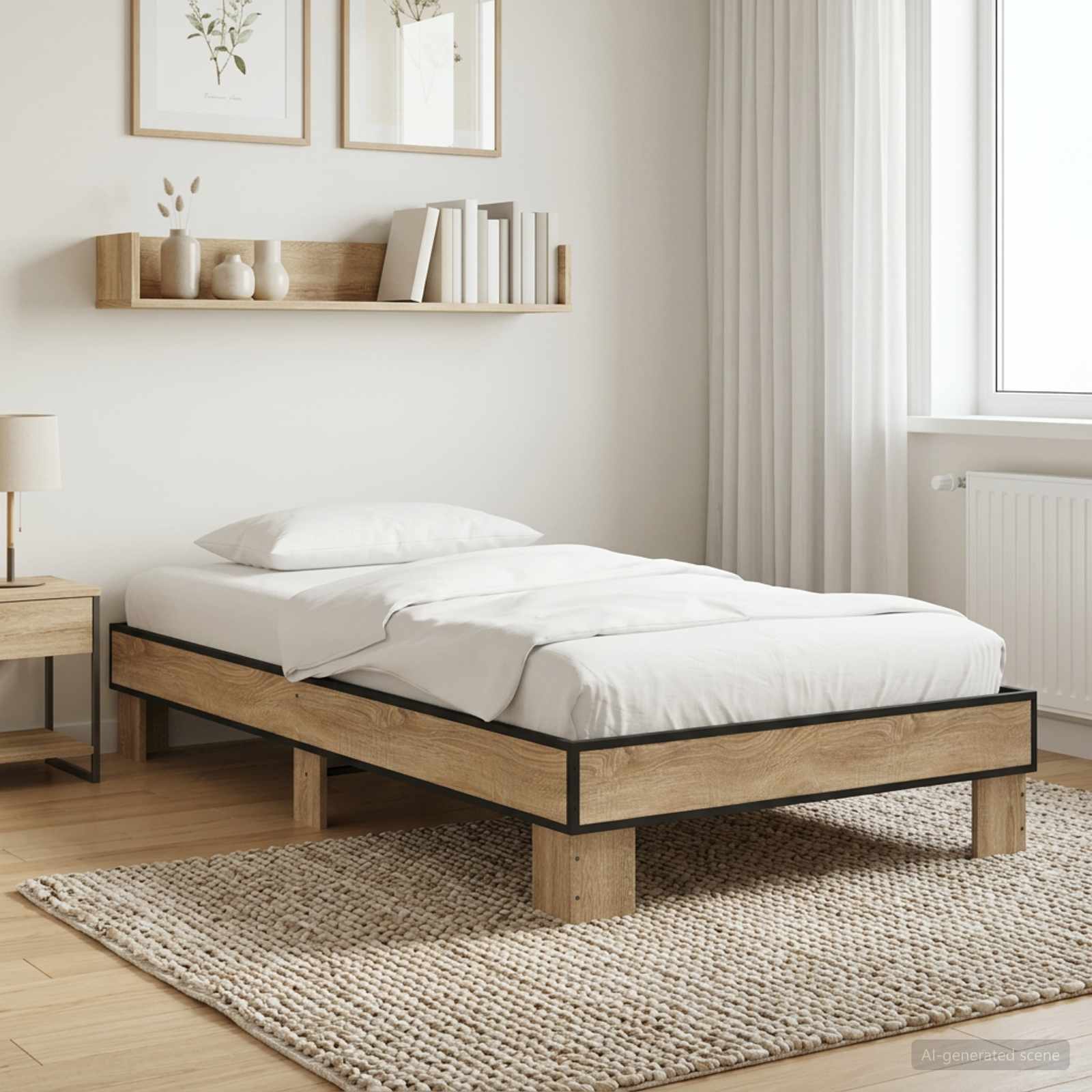 Struttura del letto Rovere Sonoma 80 x 200 cm | homemem39