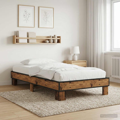 Struttura del letto Legno antico 80 x 200 cm