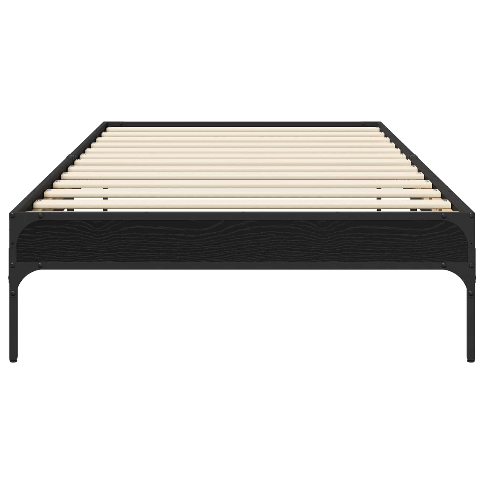 Struttura del letto Rovere Nero 80 x 200 cm | homemem39