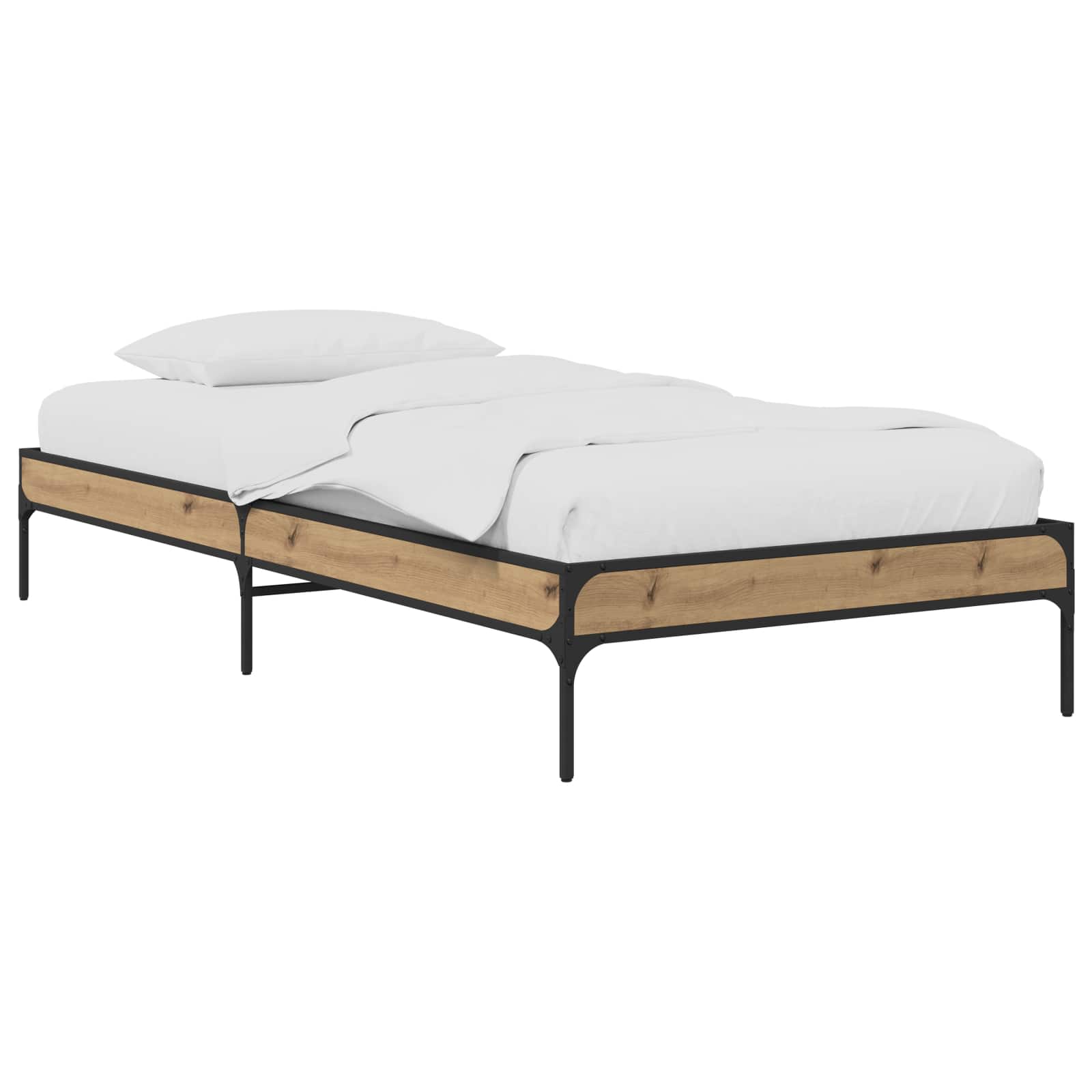 Struttura del letto Rovere Artigianale 80 x 200 cm | homemem39