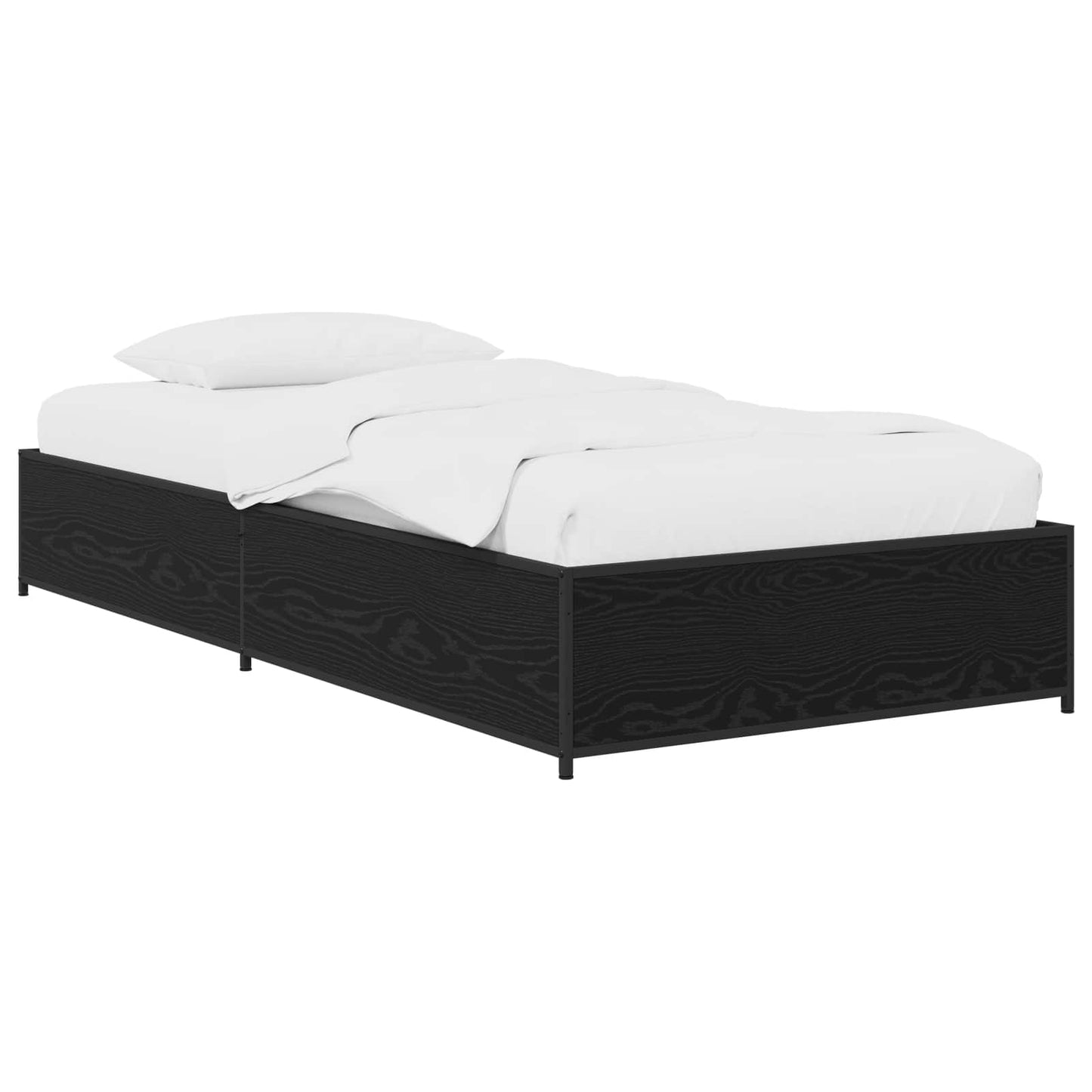 Struttura del letto Rovere Nero 80 x 200 cm | homemem39