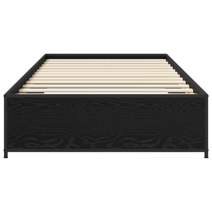 Struttura del letto Rovere Nero 80 x 200 cm | homemem39