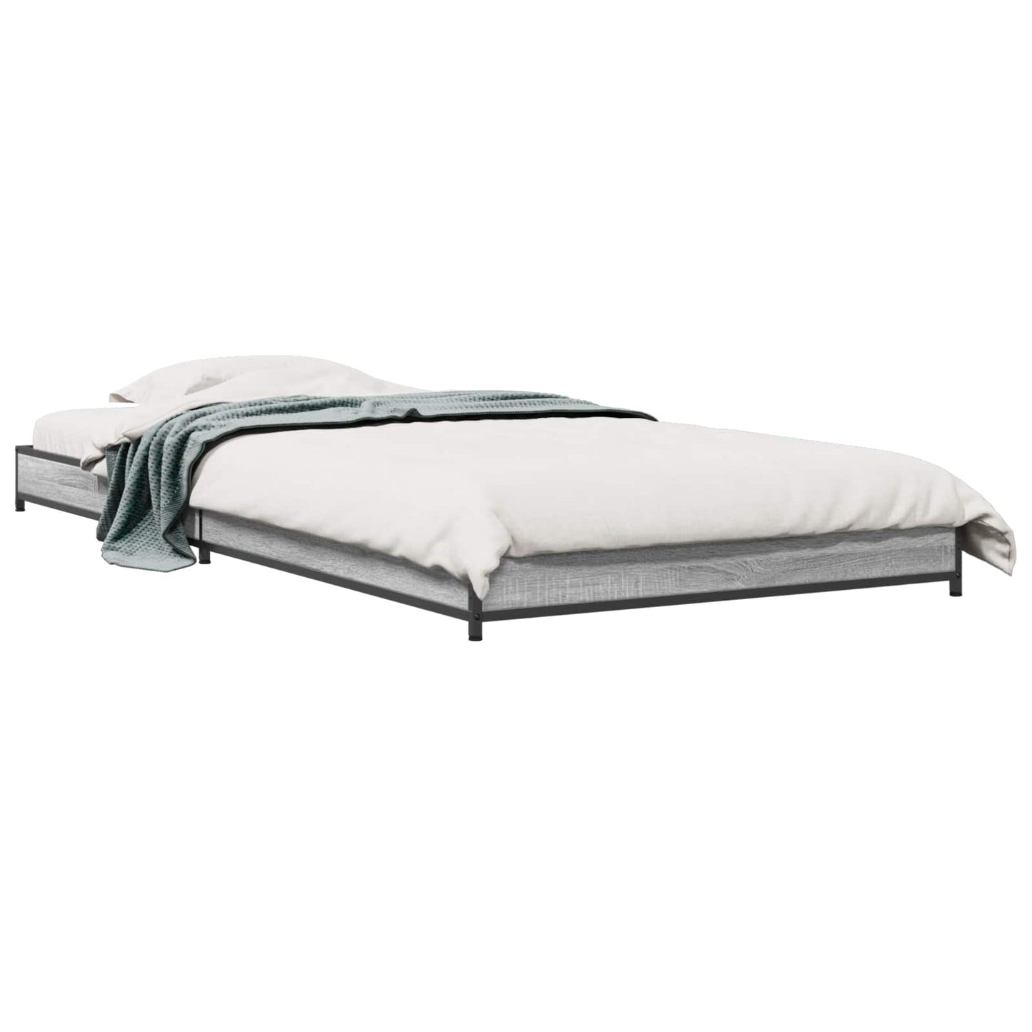 Struttura del letto Sonoma grigio 80 x 200 cm | homemem39