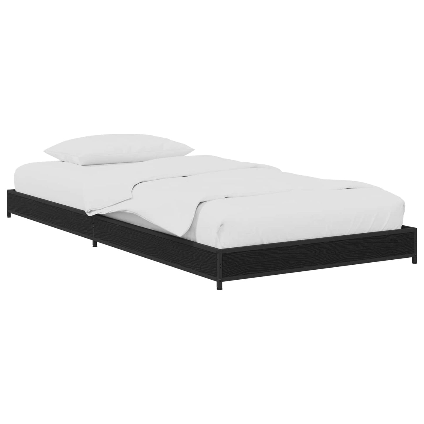 Struttura del letto Rovere Nero 80 x 200 cm | homemem39