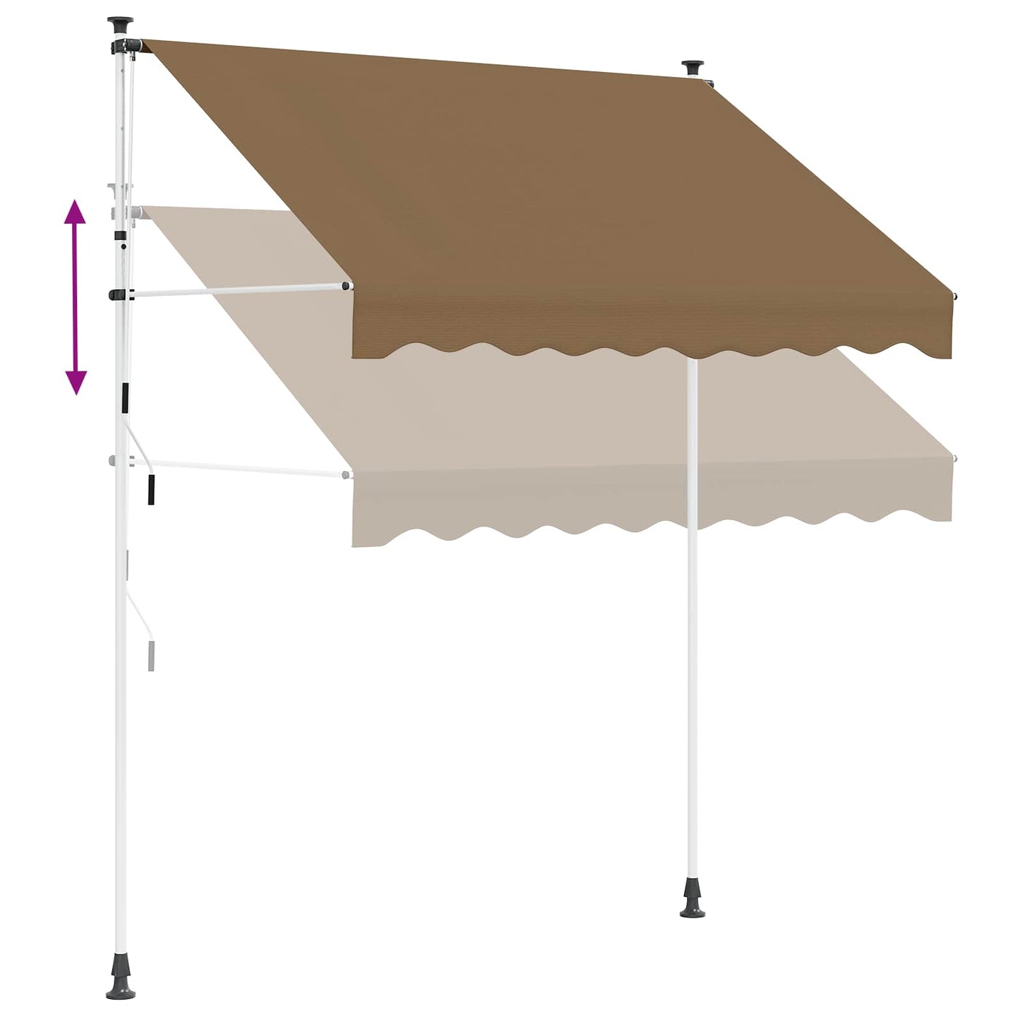 Tenda retrattile manuale Beige 150 cm | homemem39