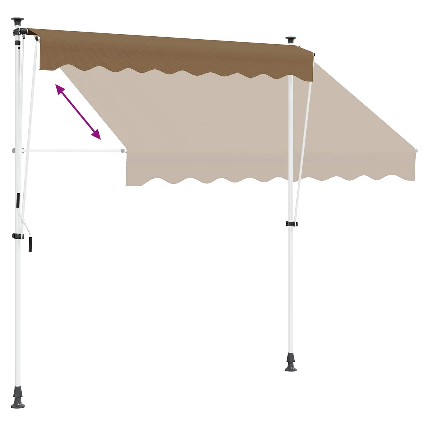 Tenda retrattile manuale Beige 400 cm | homemem39
