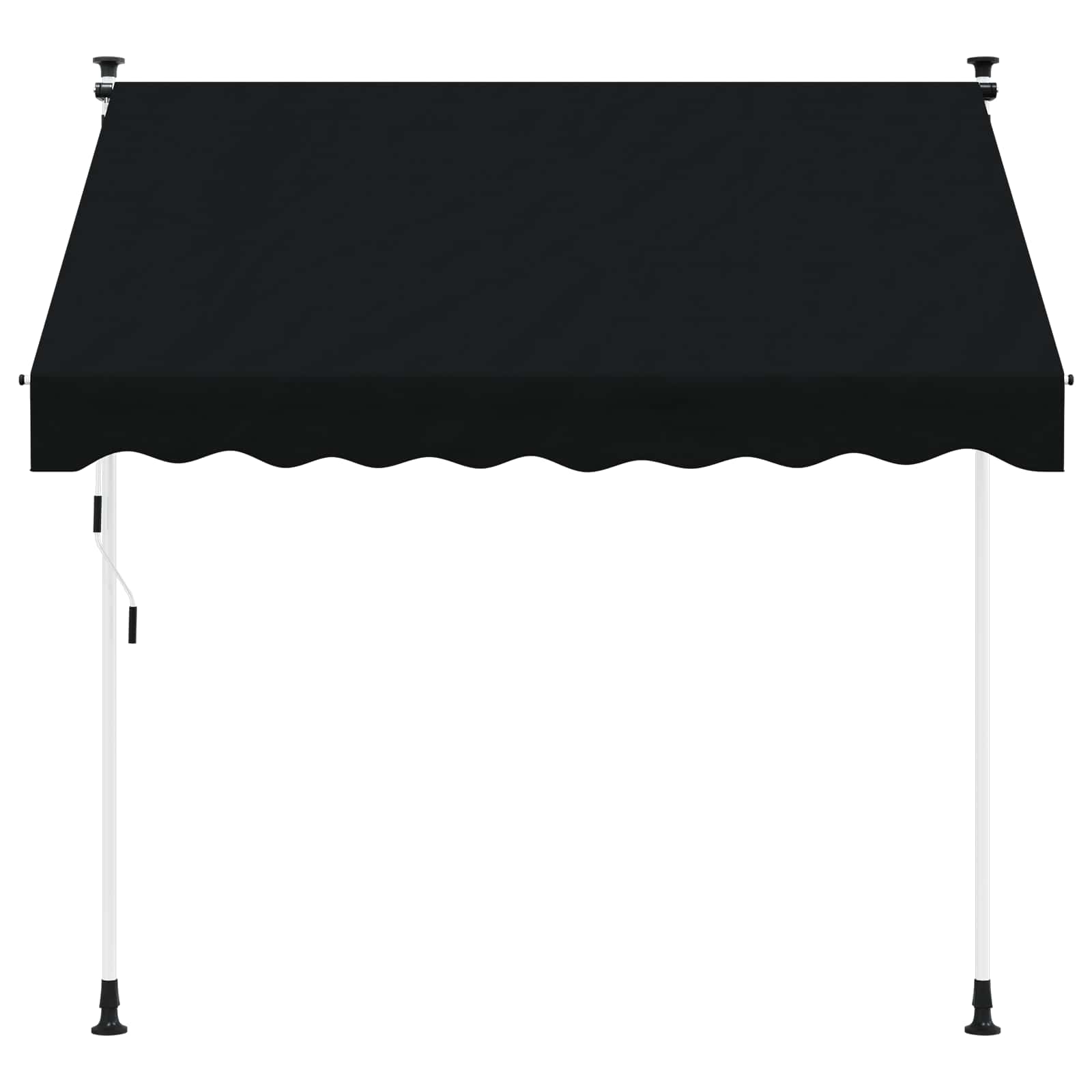 Tenda retrattile manuale Nero 100 cm | homemem39