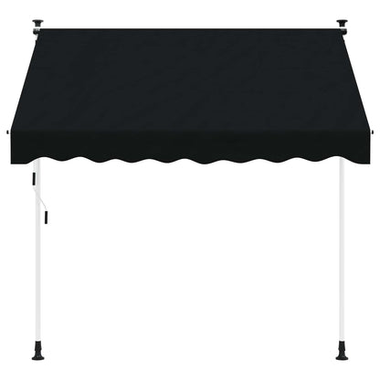 Tenda retrattile manuale Nero 300 cm | homemem39