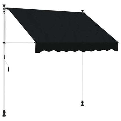 Tenda retrattile manuale Nero 400 cm | homemem39
