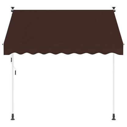 Tenda retrattile manuale Marrone 100 cm | homemem39