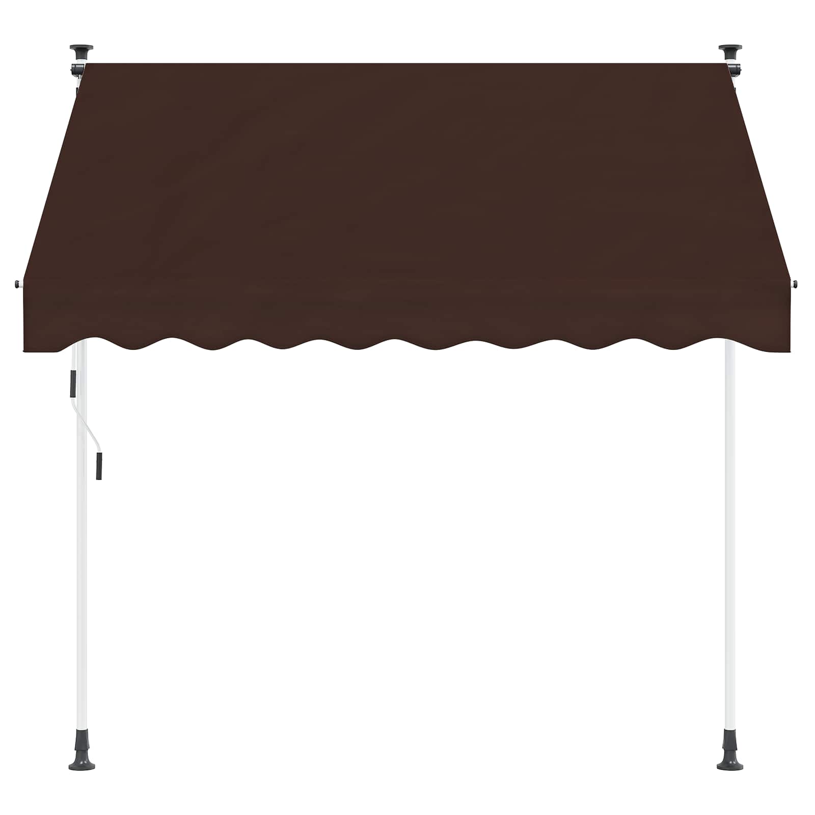 Tenda retrattile manuale Marrone 150 cm | homemem39