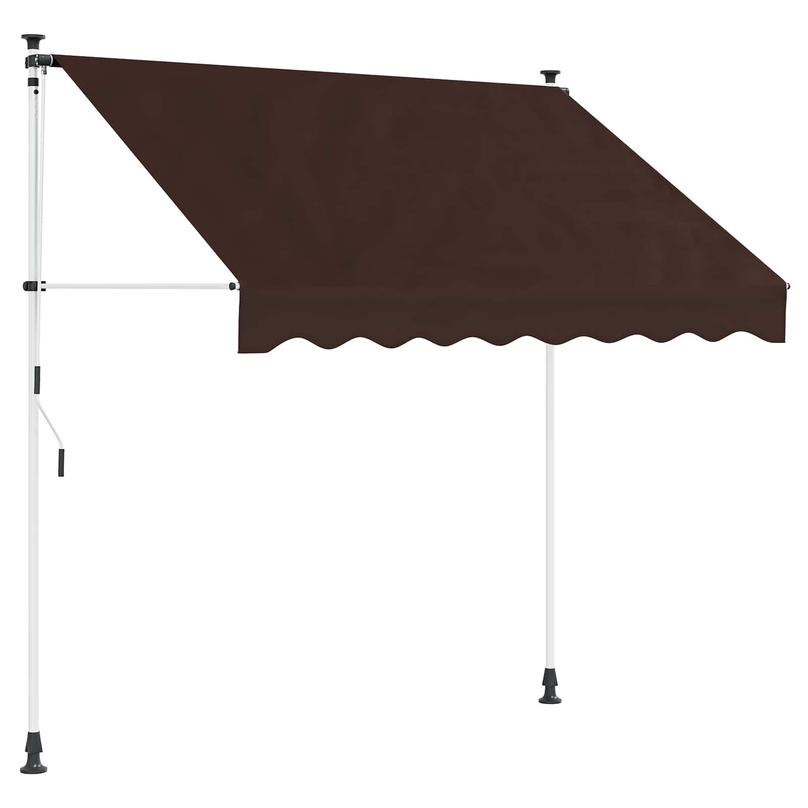 Tenda retrattile manuale Marrone 250 cm | homemem39