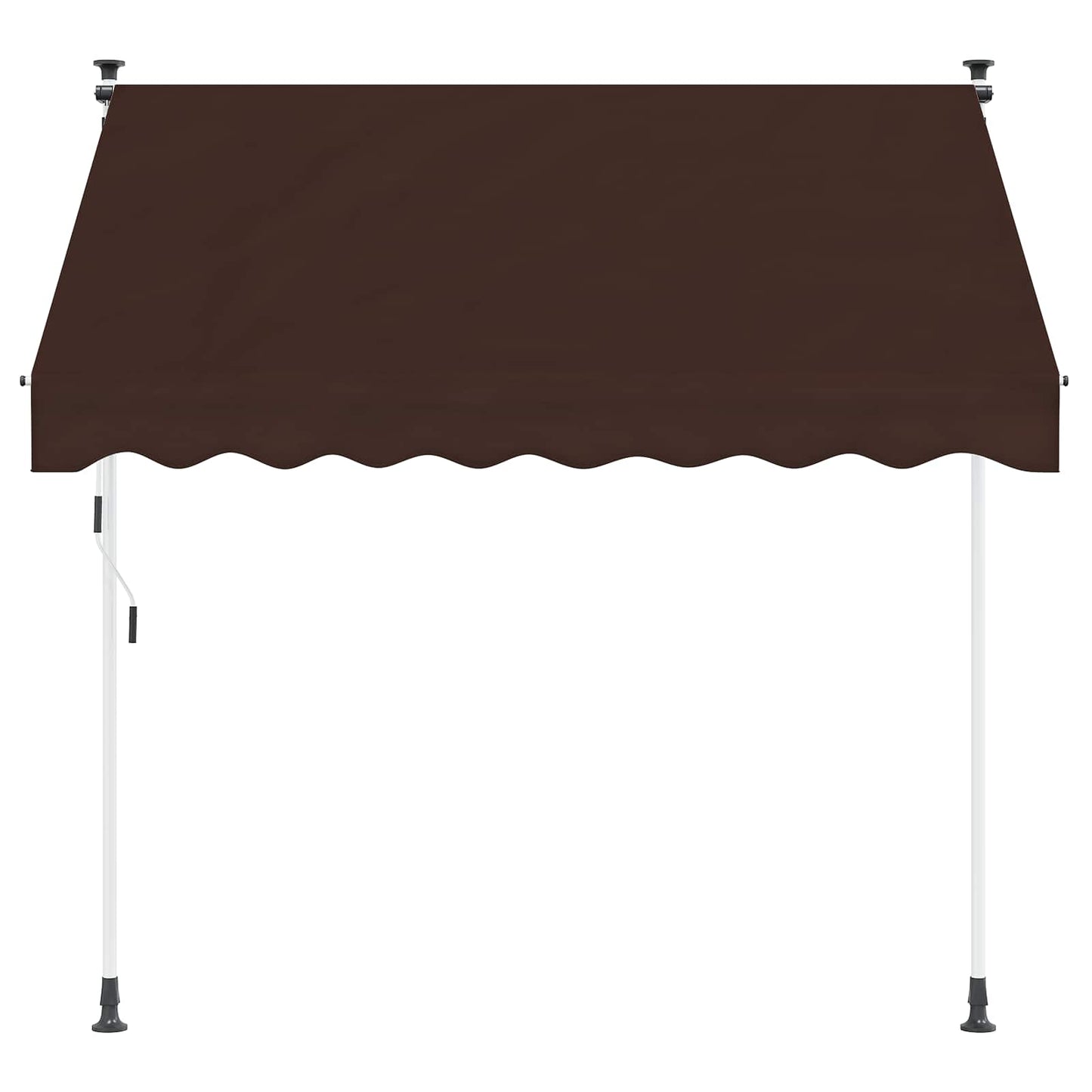Tenda retrattile manuale Marrone 250 cm | homemem39