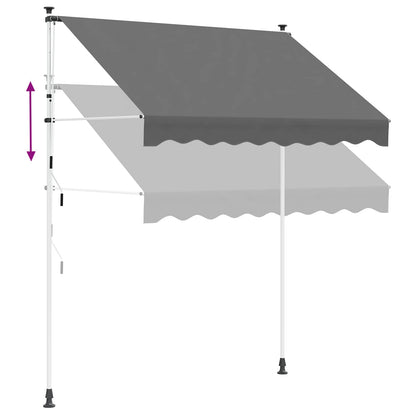Tenda retrattile manuale Grigio Chiaro 250 cm | homemem39