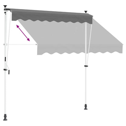 Tenda retrattile manuale Grigio Chiaro 300 cm | homemem39
