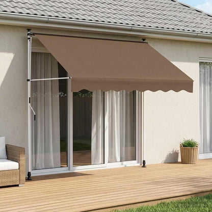 Tenda retrattile manuale Tortora 200 cm