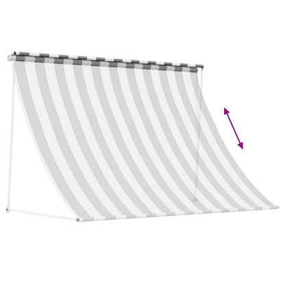 Tenda da Sole Antracite e Bianco 300 x 150 cm | homemem39