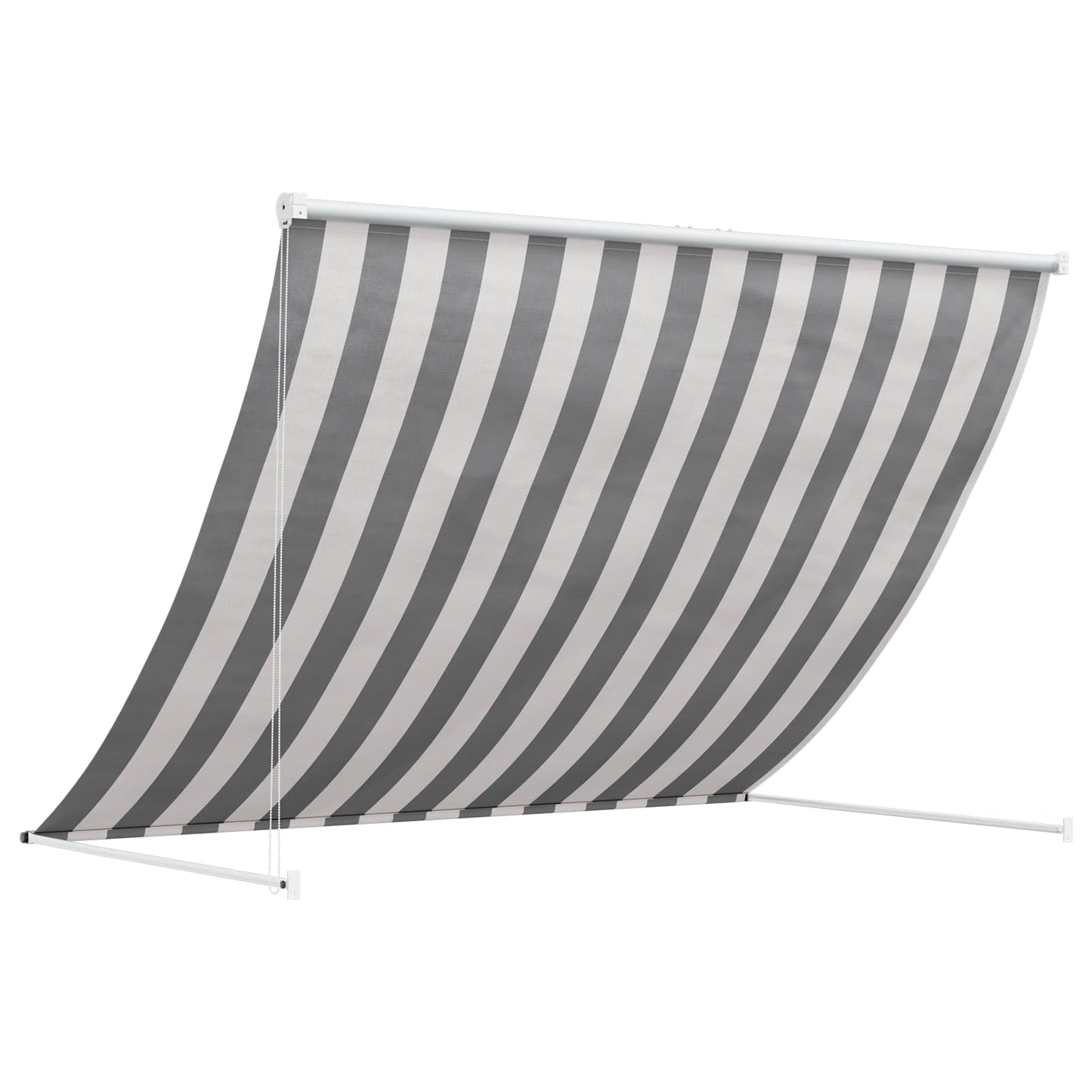 Tenda da Sole Antracite e Bianco 350 x 150 cm | homemem39