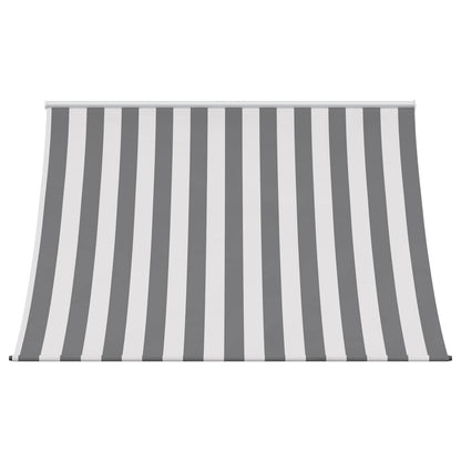 Tenda da Sole Antracite e Bianco 400 x 150 cm | homemem39