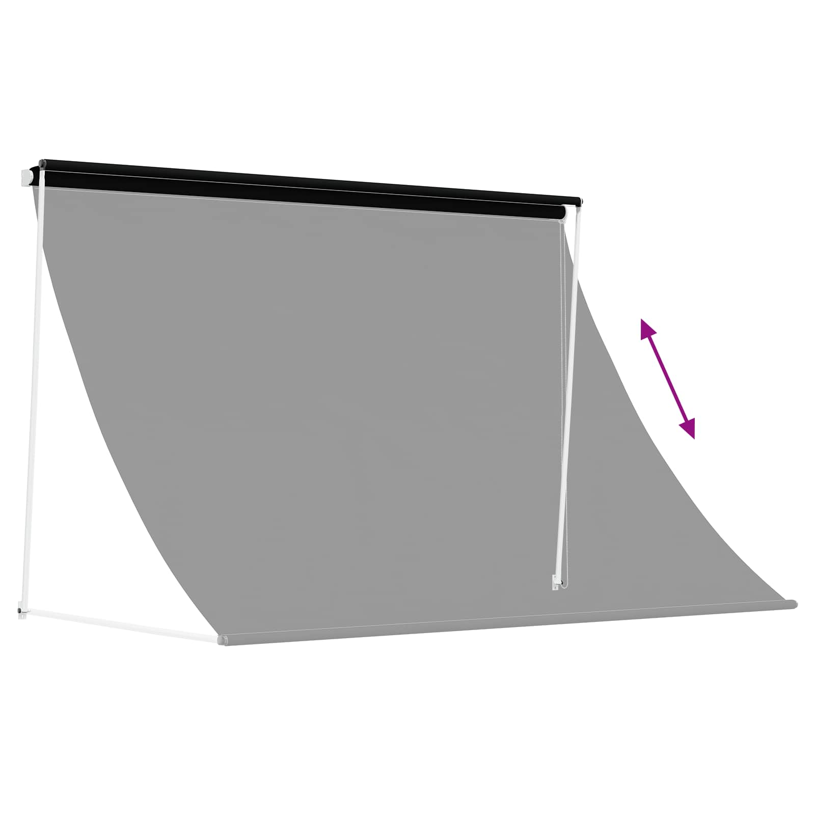 Tenda da Sole Nero 400 x 150 cm | homemem39