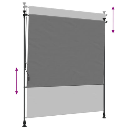 Tenda a Rullo Esterna Grigio Chiaro 120 x 270 cm | homemem39