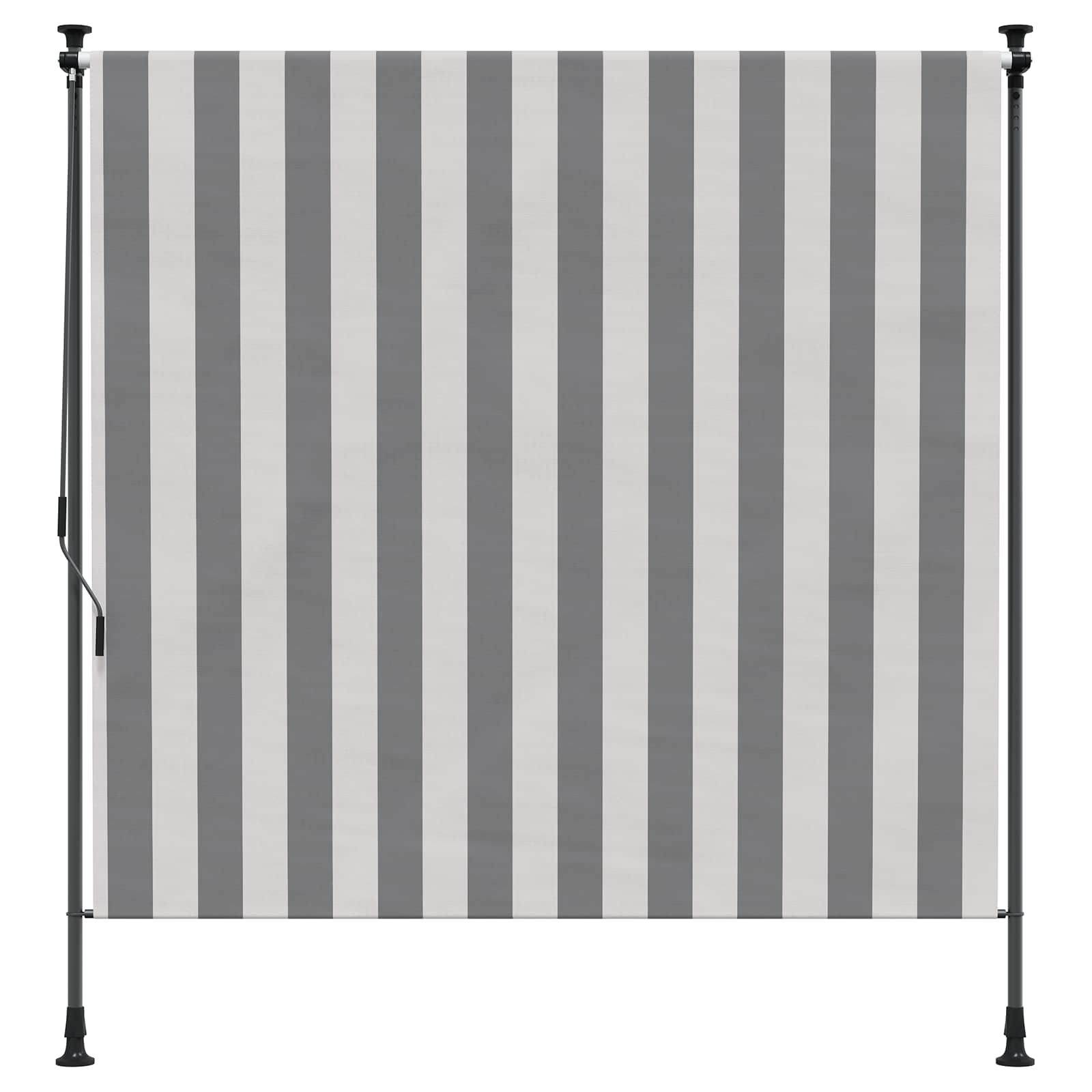 Tenda a Rullo Esterna Antracite e Bianco 100 x 270 cm | homemem39