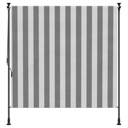 Tenda a Rullo Esterna Antracite e Bianco 100 x 270 cm | homemem39